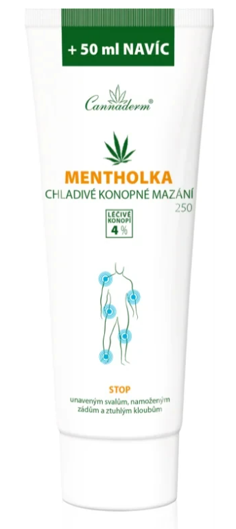 Cannaderm Mentholka chladivé konopné mazání —250 ml