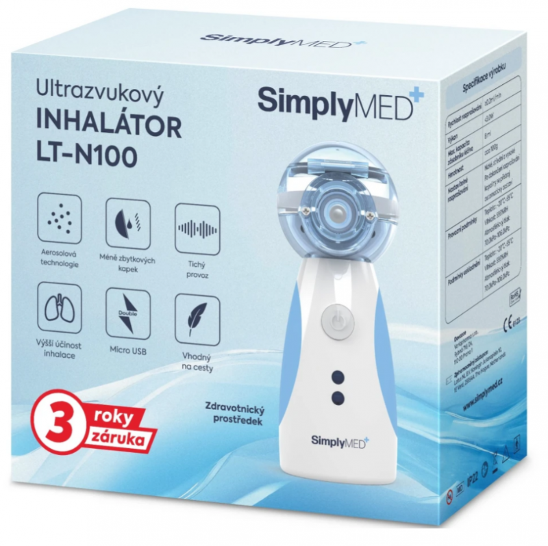 SimplyMed Ultrazvukový inhalátor model LT-N100