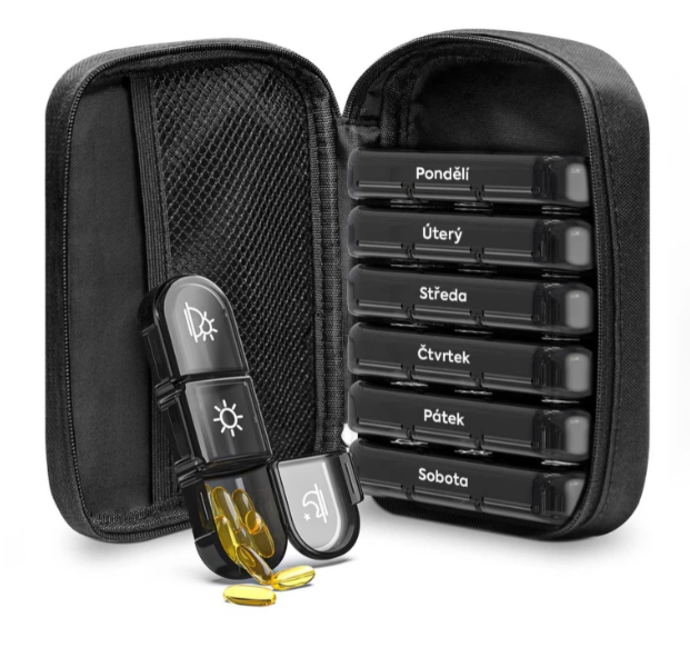 SimplyMed dávkovač léků týdenní - Travel Max