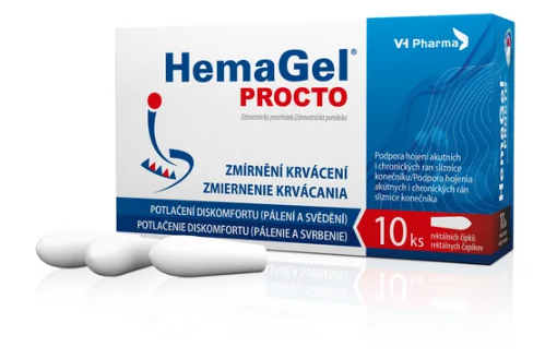 HemaGel PROCTO—10 ks rektálních čípků
