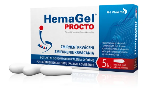 HemaGel PROCTO—5 ks rektálních čípků