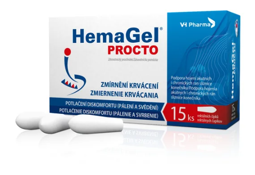 HemaGel PROCTO—15 ks rektálních čípků
