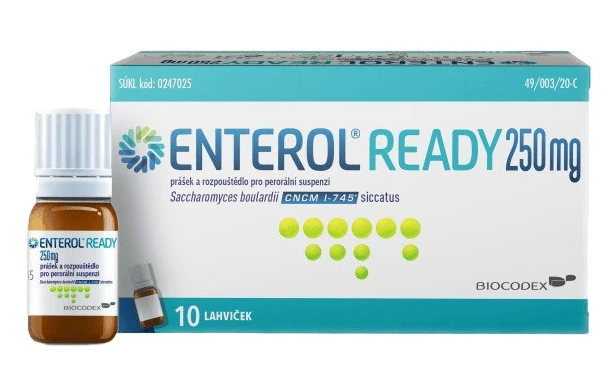 ENTEROL READY—250MG POR PLQ SUS 10+10X8ML