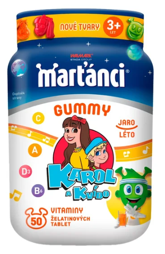 Marťánci Gummy Karol a Kvído jaro-léto —50 želé tablet