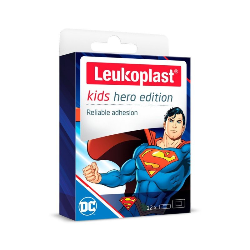 Leukoplast Kids HERO Superman náplast 2 vel.12ks