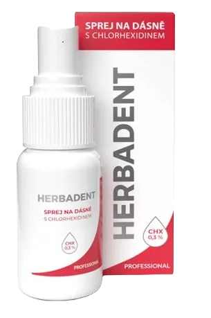 HERBADENT PROFESSIONAL sprej na dásně —s chlorhexidinem 25 ml