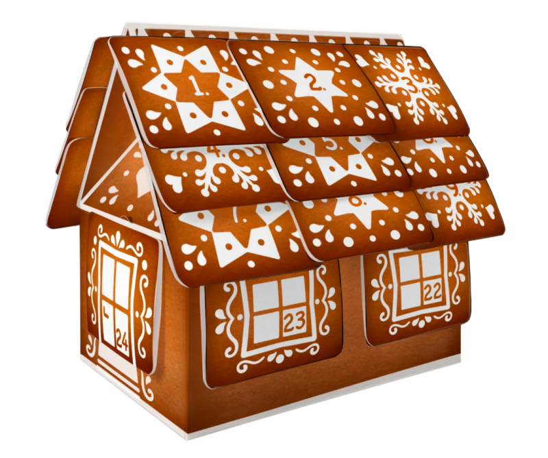 LEROS Bylinný adventní kalendář Chaloupka—24 sáčků