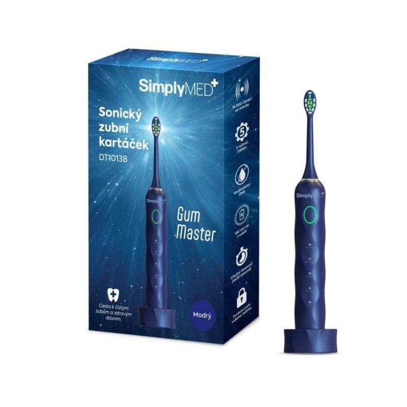 SimplyMed Sonický zubní kartáček DT1013B modrý