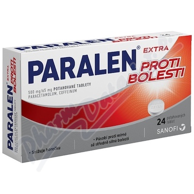 Paralen Extra proti bolesti 500mg/65mg—24 tablet