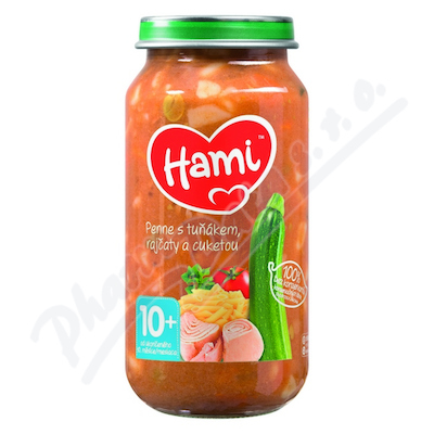 Hami příkrm penne s tuňákem a rajčaty—250 g od 10. měsíce