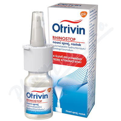 Otrivin Rhinostop 0,5mg/ml + 0,6mg/ml—nosní sprej 10ml + Pumpa