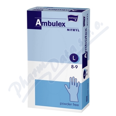 Ambulex Nitryl rukavice nepudrované L—100 ks
