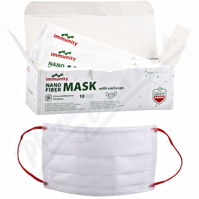 Nano Fiber Mask B ústenka s gumičkami 10 ks