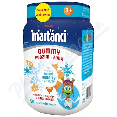 Walmark Marťánci Gummy PODZIM - ZIMA—50 ks
