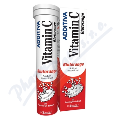 Additiva Vitamin C Blutorange 1000mg—20 šumivých tablet