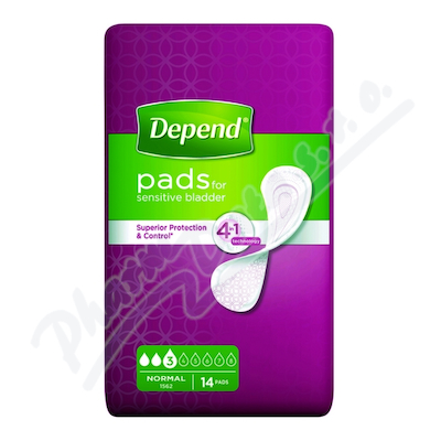 Vložky Absorpční Depend Normal 245ml—inkontinenční vložky 14 kusů