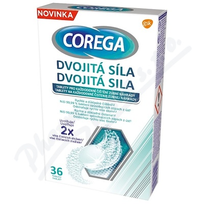 Corega dvojitá síla čisticí tablety 36 ks