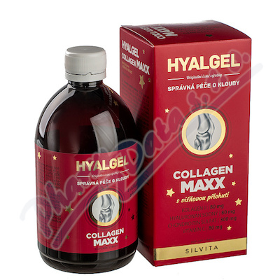 Hyalgel Collagen MAXX příchuť VIŠEŇ—500 ml (1+1 ZDARMA)