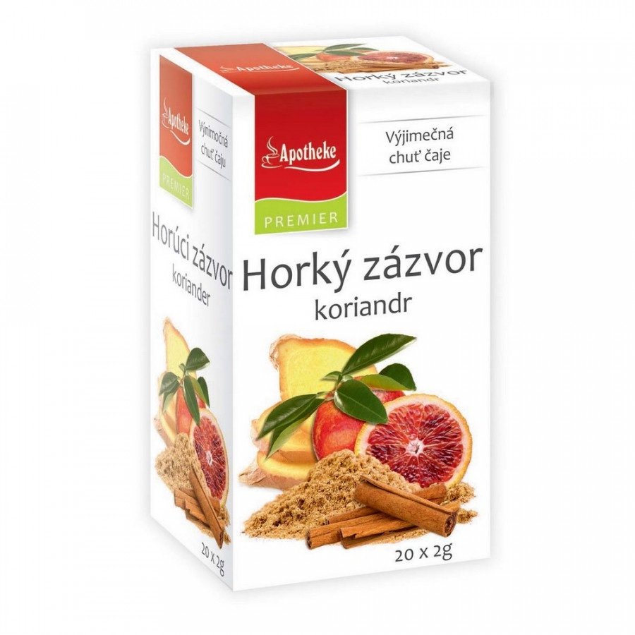 Apotheke PREMIER Horký zázvor a kor—20x2 g