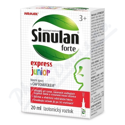 Walmark Sinulan Forte Expres Junior—nosní sprej 20 ml