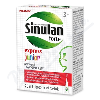 Walmark Sinulan Forte Expres Junior—nosní sprej 20 ml