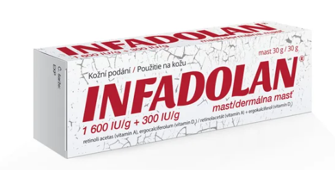 Infadolan 1600 IU/g + 300 IU/g mast 30 g
