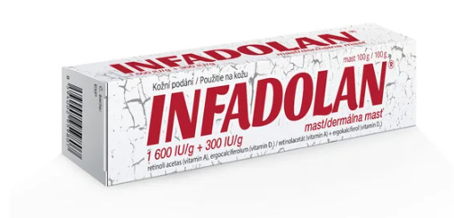 Infadolan 1600 IU/g + 300 IU/g mast 100 g