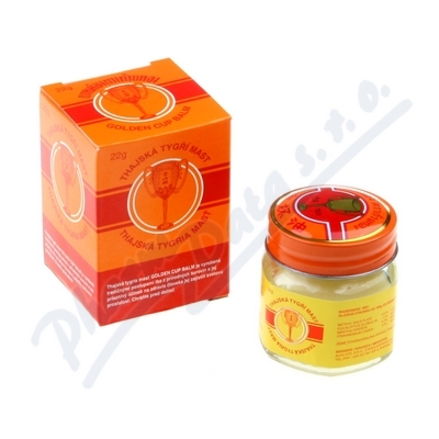 Thajská tygří mast Golden Cup Balm—22 g