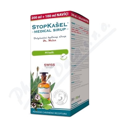 Dr. Weiss STOPKAŠEL Medical sirup—200+100 ml navíc