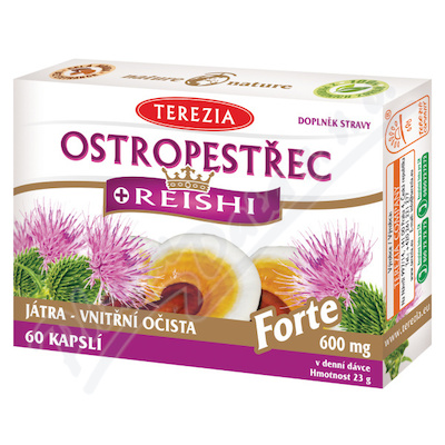 Terezia Ostropestřec+Reishi Forte 60 kapslí