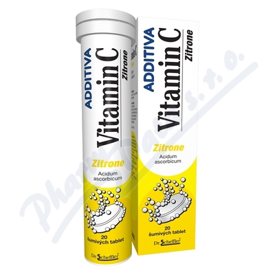 Additiva Vitamin C Zitrone 1000mg—20 šumivých tablet