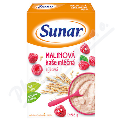 Sunar Malinová kaše mléčná rýžová—225g