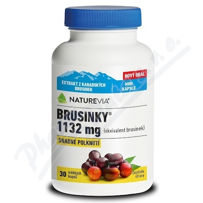 Swiss NatureVia Brusinky 1132 mg—30 kapslí