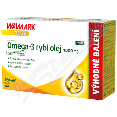 Walmark Omega-3 rybí olej 1000mg—180 tobolek