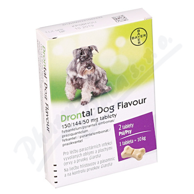Drontal Dog Flavour 150/144/50mg 2 tablety