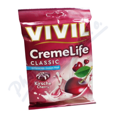 Vivil Creme life Višeň bez cukru—bonbony 110 g