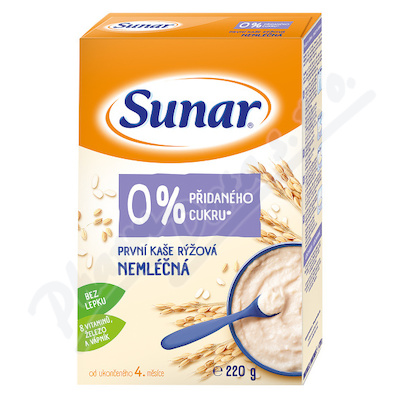 Sunar První kaše rýžová nemléčná—220 g