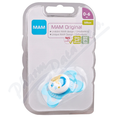 MAM Dudlík Original 0-6m silikon—1 ks