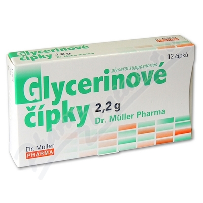 Glycerinové čípky 2.2g Dr.Müller 12 čípků