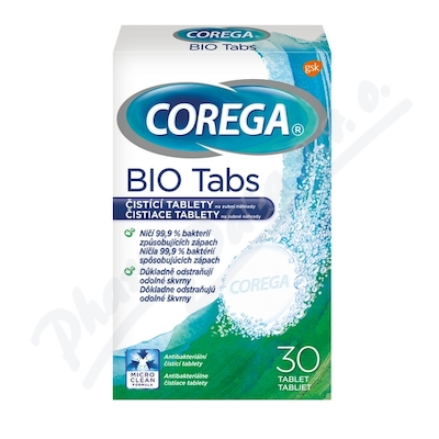 Corega Bio Tabs čisticí tablety 30 ks