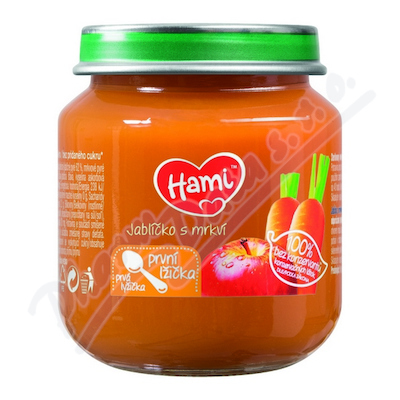 Hami ovocný příkrm jablko mrkev—125 g od 4. měsíce