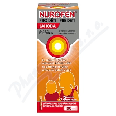 Nurofen Pro Děti Jahoda 20mg/ml—sirup 100 ml