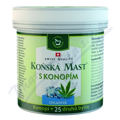 Koňská mast s konopím chladivá—250 ml