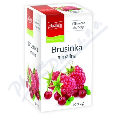 Apotheke Brusinka a malina čaj—nálevové sáčky 20x2 g