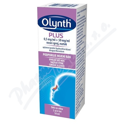 Olynth Plus 0,5mg/ml + 50mg/ml—nosní sprej 10ml
