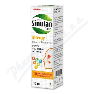 Walmark Sinulan Forte Allergy—nosní sprej 15 ml