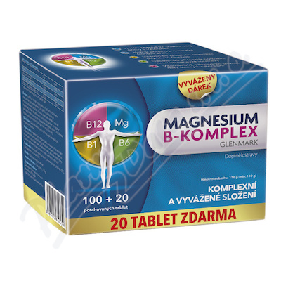 Magnesium B-komplex Glenmark—100+20 tablet