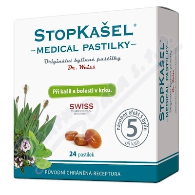 Dr. Weiss STOPKAŠEL Medical—24 pastilek