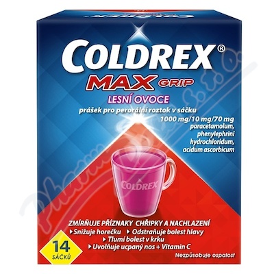 Coldrex MAXGrip Lesní ovoce—14 sáčků