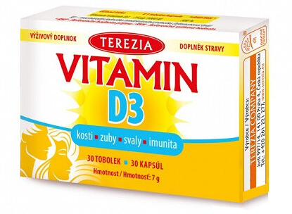 Terezia Vitamín D3 1000 IU—30 tobolek